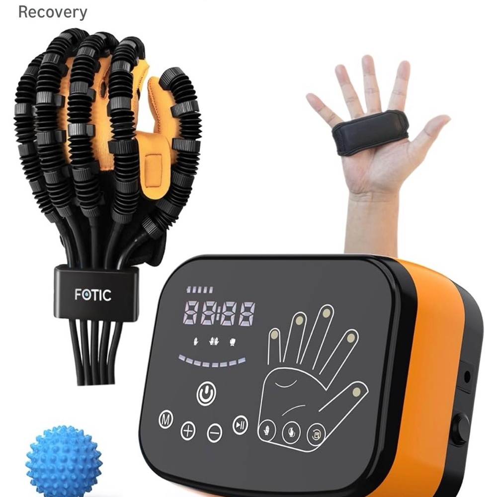 FOTIC Hand Recovery Therapy Device in Black & Orange